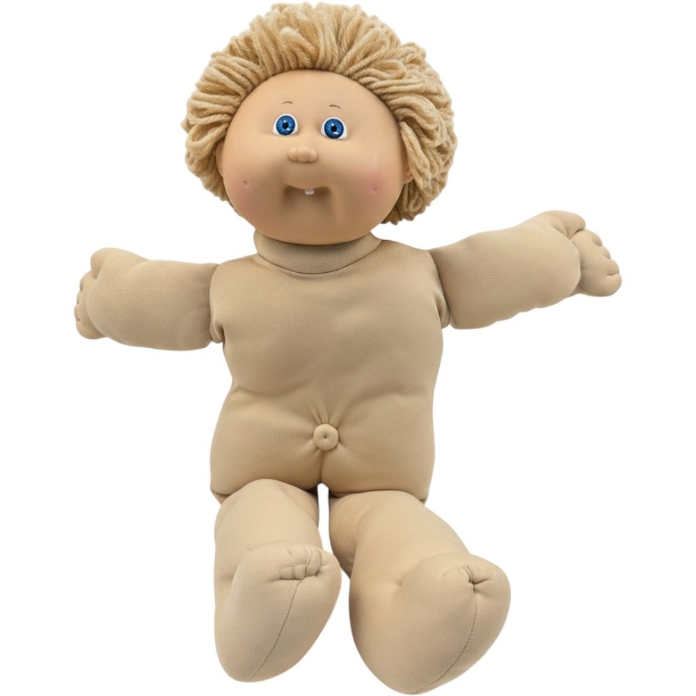 Vintage 1982 Cabbage Patch Kids Doll Coleco Blonde Yarn Hair Blue Eyes 1985 Z3